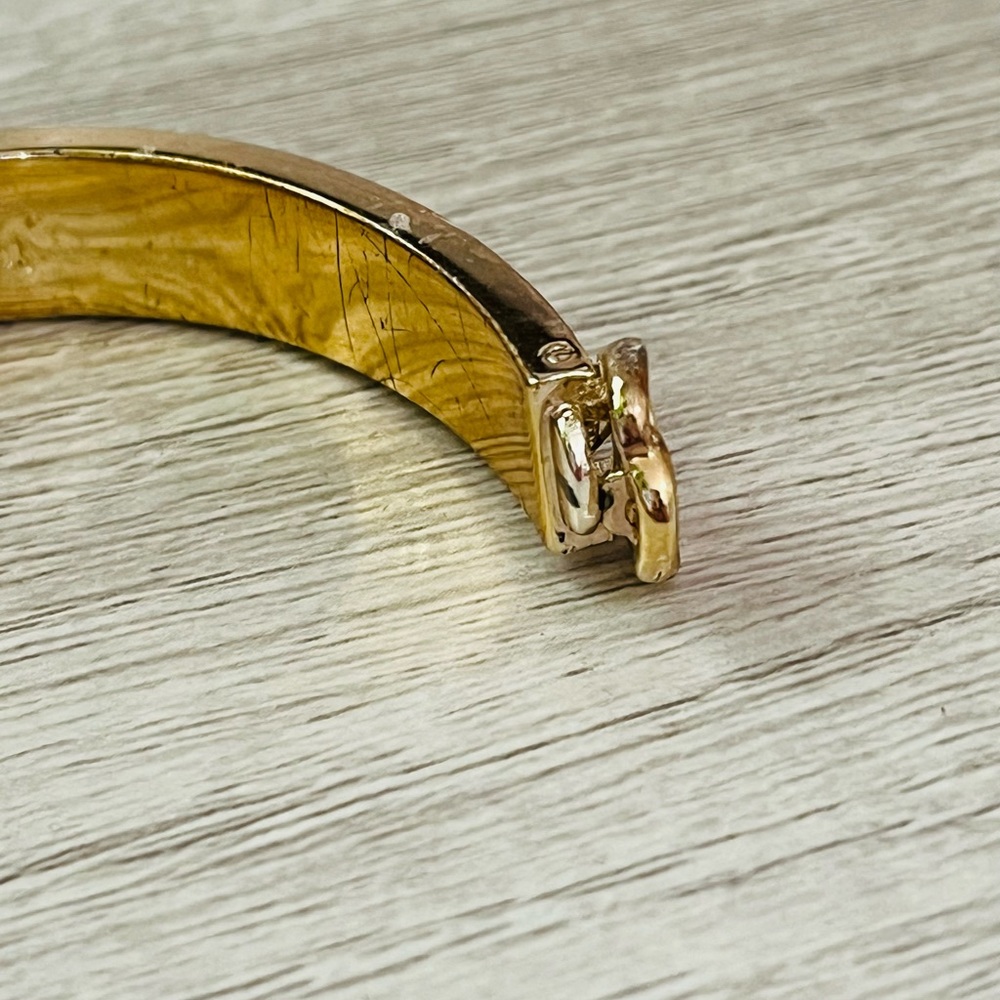 Stella & Dot Lindsay Ivory Enamel Bangle Bracelet - Picture 5 of 12